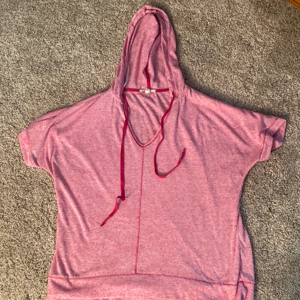 Dleione short sleeve hooded shirt